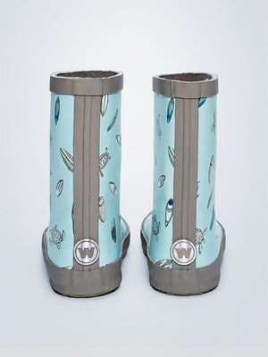 Little Surprise Box Mr. Neptune Shell Rain Gumboots | The Mom Store - 24EU Kids Gumboots