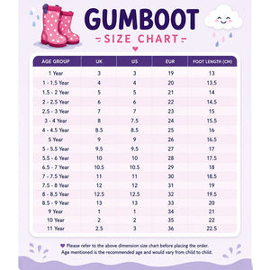 Little Surprise Box Ms. Bubblegum Tyson Rain Gumboots | The Mom Store - 23EU Kids Gumboots
