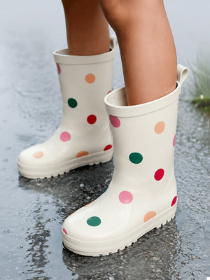 Little Surprise Box Ms. Swiss Dots Rain Gumboots | The Mom Store - 20EU Kids Gumboots