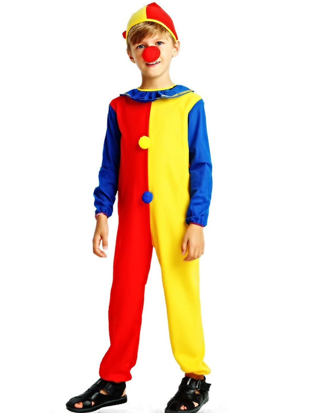 Little Surprise Box, Multi - color Clown, Halloween Costume Fancy Dress Up - LSB - HWC - MULTICLOWN - 4 - 6Y