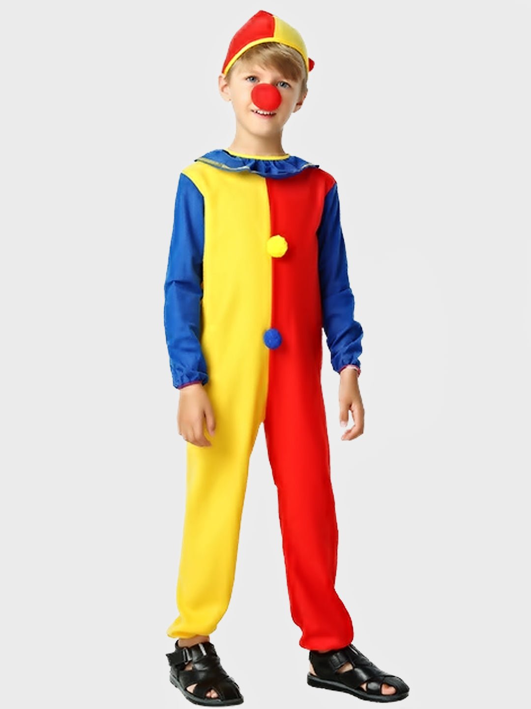 Little Surprise Box, Multi - color Clown, Halloween Costume Fancy Dress Up - LSB - HWC - MULTICLOWN - 4 - 6Y