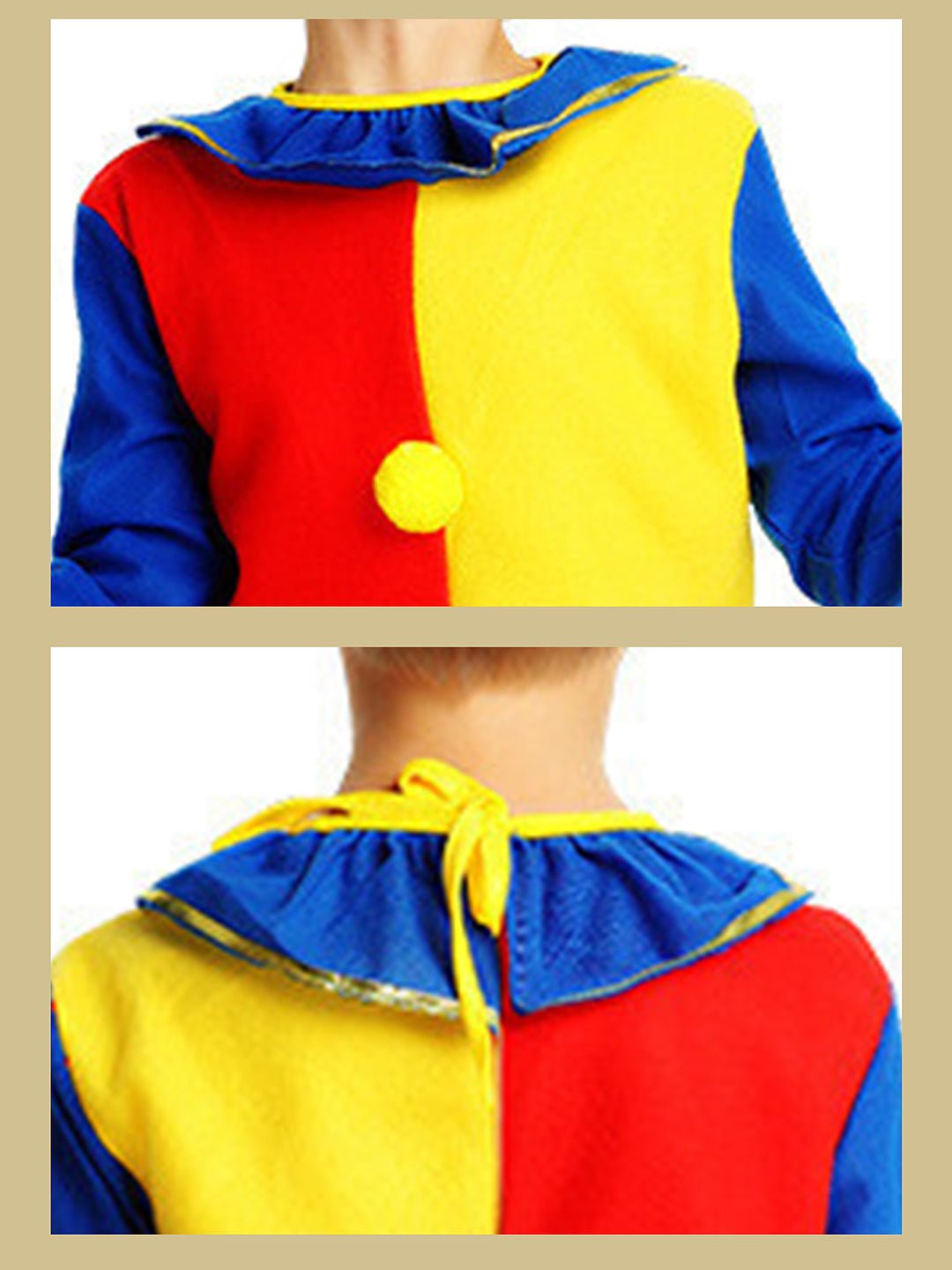 Little Surprise Box, Multi - color Clown, Halloween Costume Fancy Dress Up - LSB - HWC - MULTICLOWN - 4 - 6Y