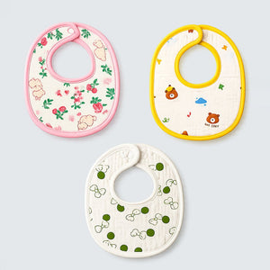 Little Surprise Box Muslin Bib Set 5PCS - Absorbent | The Mom Store - Bedding