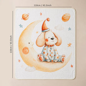 Little Surprise Box Muslin Cotton Blanket | The Mom Store - Puppy Dreams Blanket