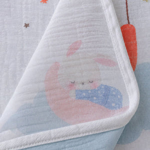 Little Surprise Box Muslin Cotton Blanket | The Mom Store - Sleeping Moon Blanket