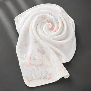 Little Surprise Box Muslin Cotton Blanket | The Mom Store - Puppy Dreams Blanket