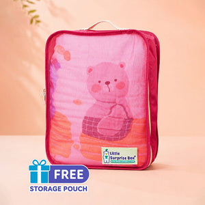 Little Surprise Box Muslin Cotton Blanket | The Mom Store - Bear Blanket