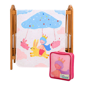 Little Surprise Box Muslin Cotton Blanket | The Mom Store - Bunny Ride Blanket