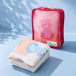 Little Surprise Box Muslin Cotton Blanket | The Mom Store - Bear Blanket