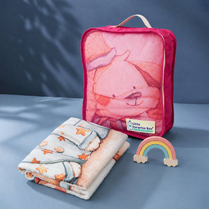 Little Surprise Box Muslin Cotton Blanket | The Mom Store - Puppy Dreams Blanket