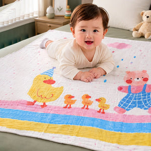 Little Surprise Box Muslin Cotton Blanket | The Mom Store - Duck Blanket