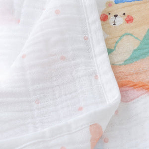 Little Surprise Box Muslin Cotton Blanket | The Mom Store - Bear Blanket