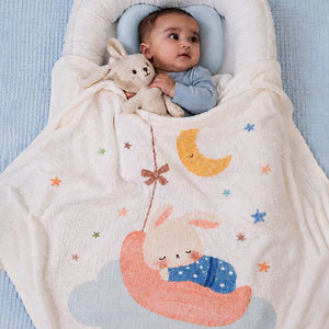 Little Surprise Box Muslin Cotton Blanket | The Mom Store - Sleeping Moon Blanket