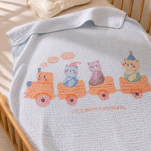 Little Surprise Box Muslin Cotton Blanket | The Mom Store - Bear Blanket