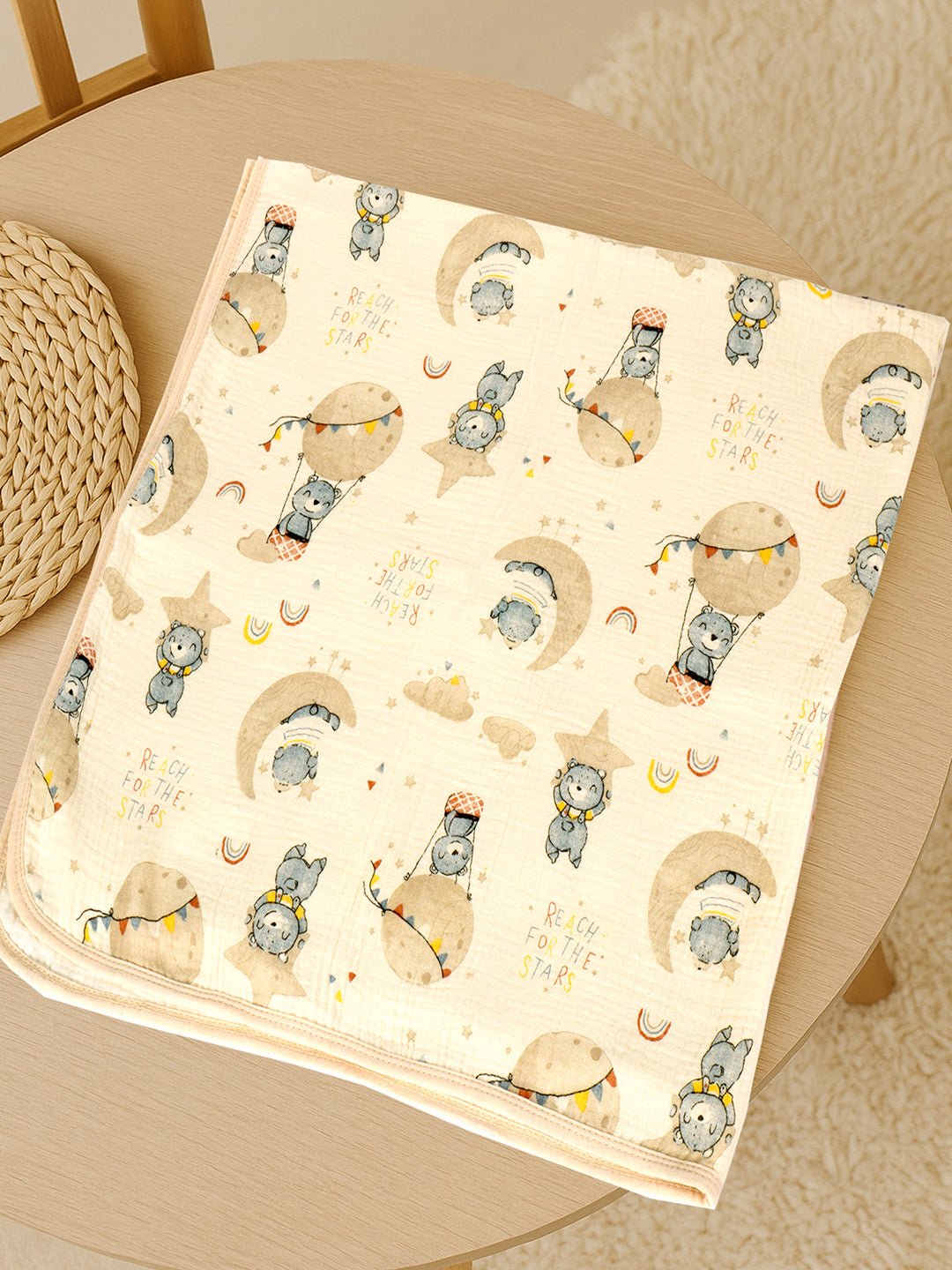 Little Surprise Box Muslin cotton blanket with 2 matching Napkins for Newborn & Infants - LSB - BKTNAPK - TEDSTARS