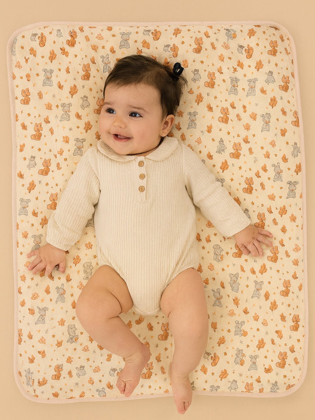Little Surprise Box Muslin cotton blanket with 2 matching Napkins for Newborn & Infants - LSB - BKTNAPK - PUPPY