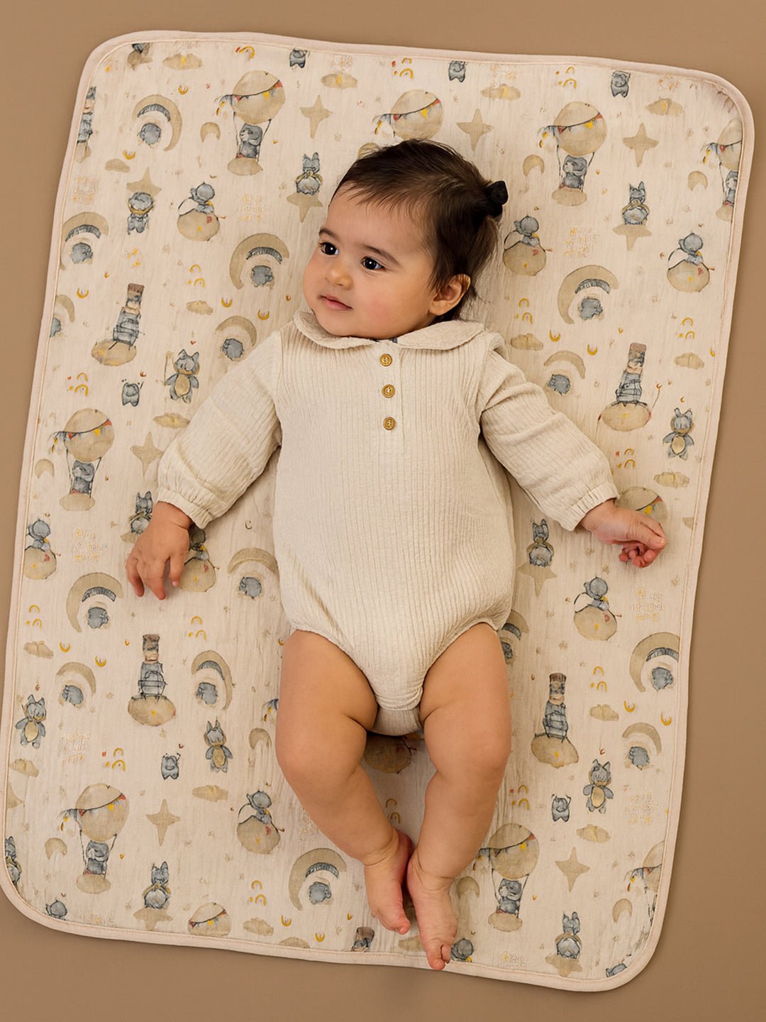 Little Surprise Box Muslin cotton blanket with 2 matching Napkins for Newborn & Infants - LSB - BKTNAPK - TEDSTARS