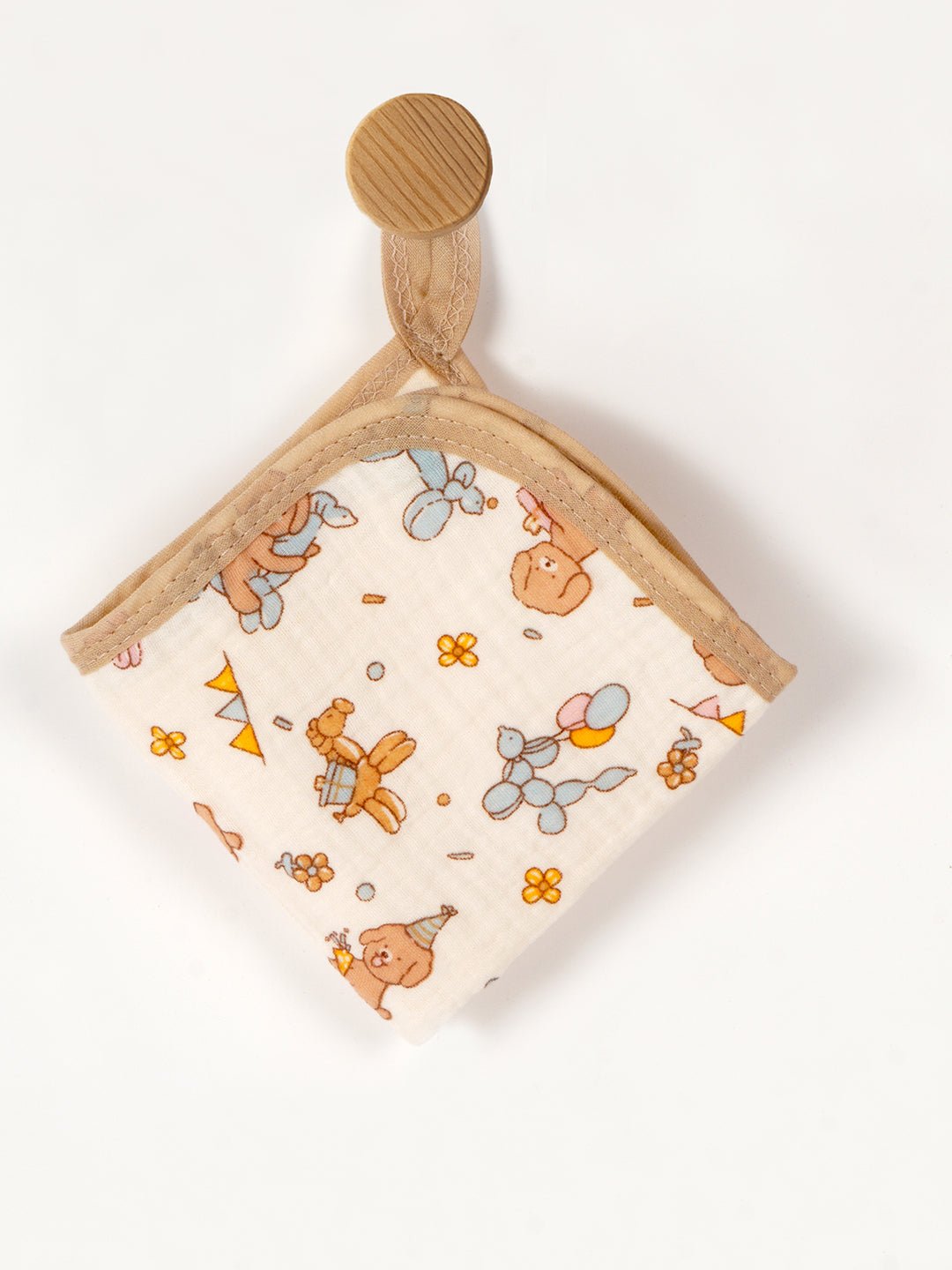 Little Surprise Box Muslin cotton blanket with 2 matching Napkins for Newborn & Infants - LSB - BKTNAPK - PUPPY