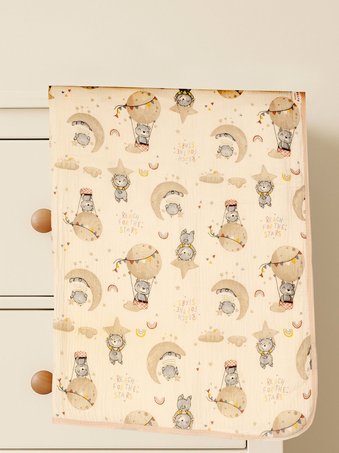 Little Surprise Box Muslin cotton blanket with 2 matching Napkins for Newborn & Infants - LSB - BKTNAPK - PUPPY