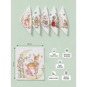 Little Surprise Box Muslin Cotton Napkins Set | The Mom Store - Muslin Napkins