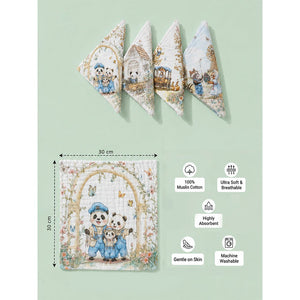 Little Surprise Box Muslin Cotton Napkins Set | The Mom Store - Muslin Napkins