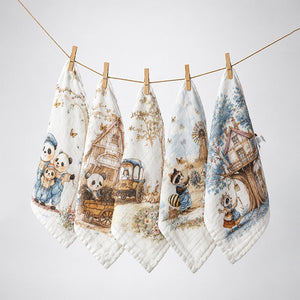 Little Surprise Box Muslin Cotton Napkins Set | The Mom Store - Muslin Napkins