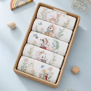 Little Surprise Box Muslin Cotton Napkins Set | The Mom Store - Muslin Napkins