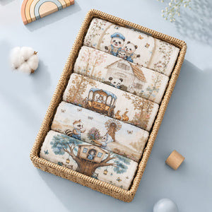 Little Surprise Box Muslin Cotton Napkins Set | The Mom Store - Muslin Napkins