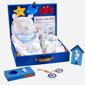 Little Surprise Box Nautical Baby Gift Set 23pcs | The Mom Store - Baby Gifting