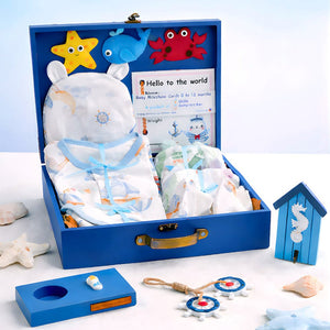 Little Surprise Box Nautical Baby Gift Set 23pcs | The Mom Store - Baby Gifting
