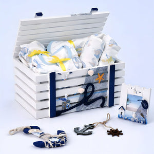 Little Surprise Box Nautical Treasure Hamper 21pcs | The Mom Store - Baby Gifting