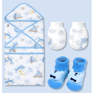 Little Surprise Box Nautical Treasure Hamper 21pcs | The Mom Store - Baby Gifting