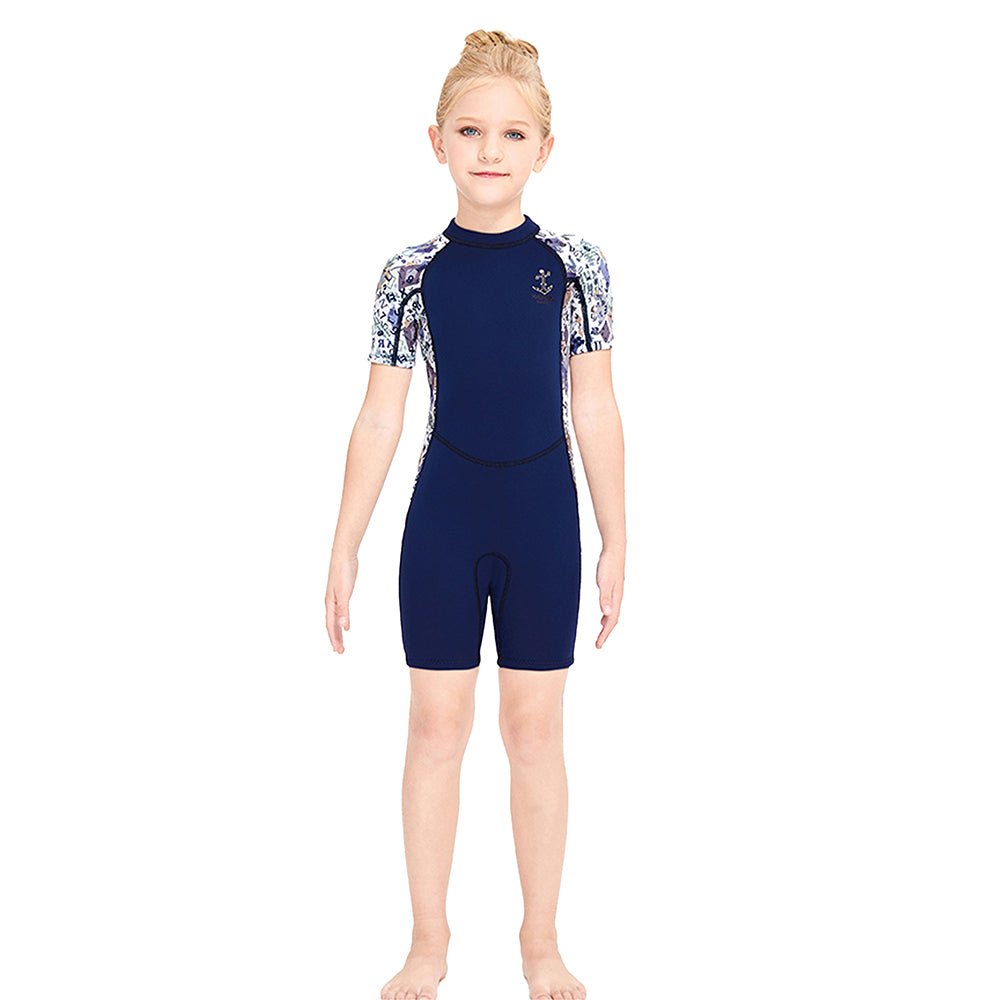 Little Surprise Box Navy Anchor Print Swimwear for Kids - LSB-SW-NAVYANCHR-S