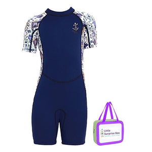 Little Surprise Box Navy Anchor Print Swimwear for Kids - LSB-SW-NAVYANCHR-S