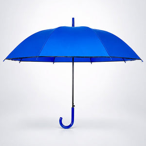 Little Surprise Box Navy Blue Border Umbrella | The Mom Store - Monsoon Wear