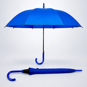 Little Surprise Box Navy Blue Border Umbrella | The Mom Store - Monsoon Wear