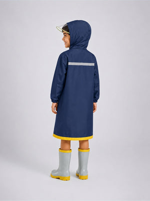Little Surprise Box Navy Giraffe Raincoat | The Mom Store - 2XL Kids Raincoat