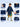 Little Surprise Box Navy Giraffe Raincoat | The Mom Store - 2XL Kids Raincoat