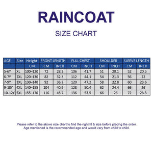 Little Surprise Box Navy Giraffe Raincoat | The Mom Store - 2XL Kids Raincoat