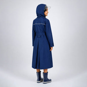 Little Surprise Box Navy Trench Raincoat | The Mom Store - L Kids Raincoat