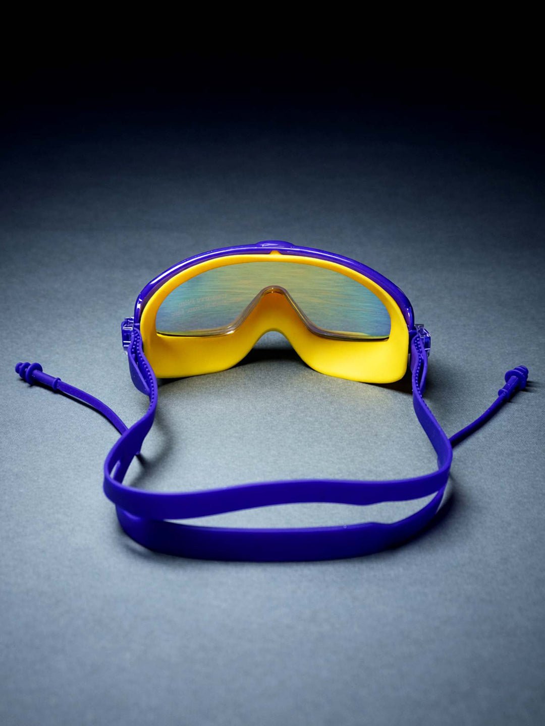 Little Surprise Box Navy & Yellow Anti - Fog UV Protection Leakproof Swim Goggles for Kids, 7–15 Years - Swim Goggles