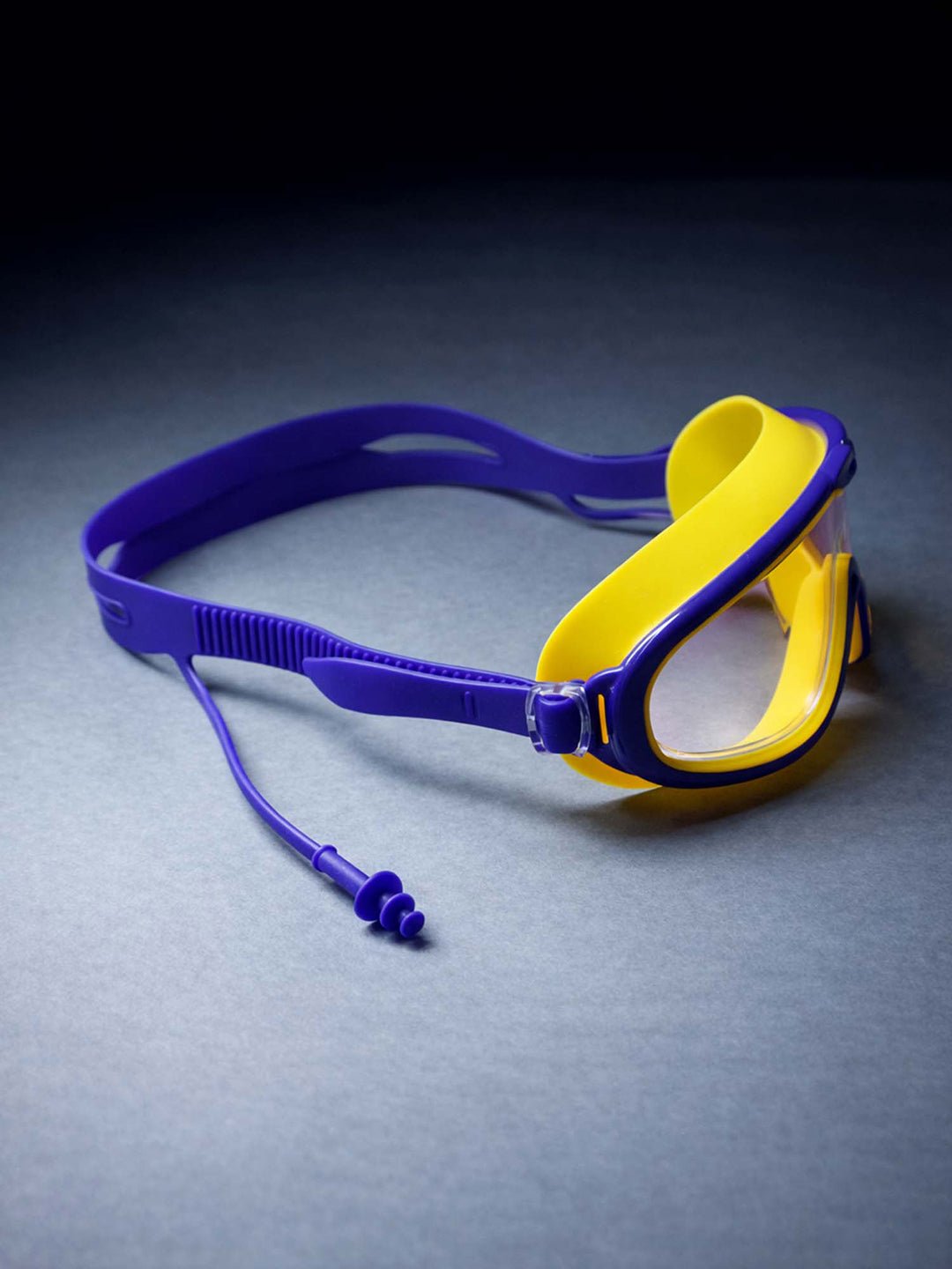 Little Surprise Box Navy & Yellow Anti - Fog UV Protection Leakproof Swim Goggles for Kids, 7–15 Years - Swim Goggles