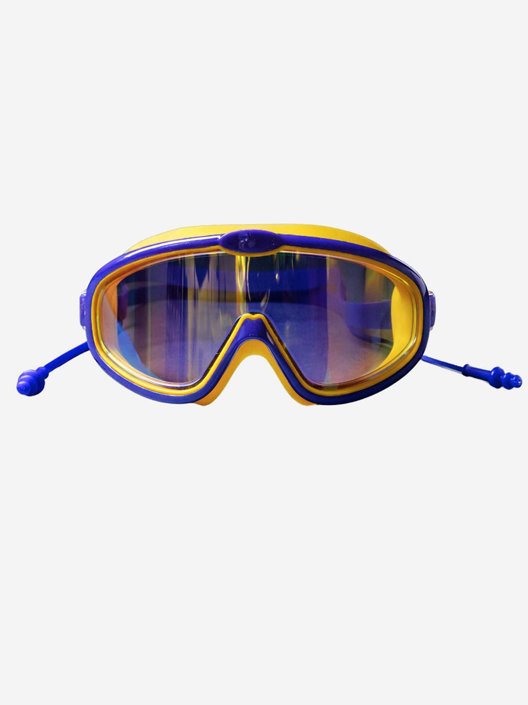Little Surprise Box Navy & Yellow Anti - Fog UV Protection Leakproof Swim Goggles for Kids, 7–15 Years - Swim Goggles