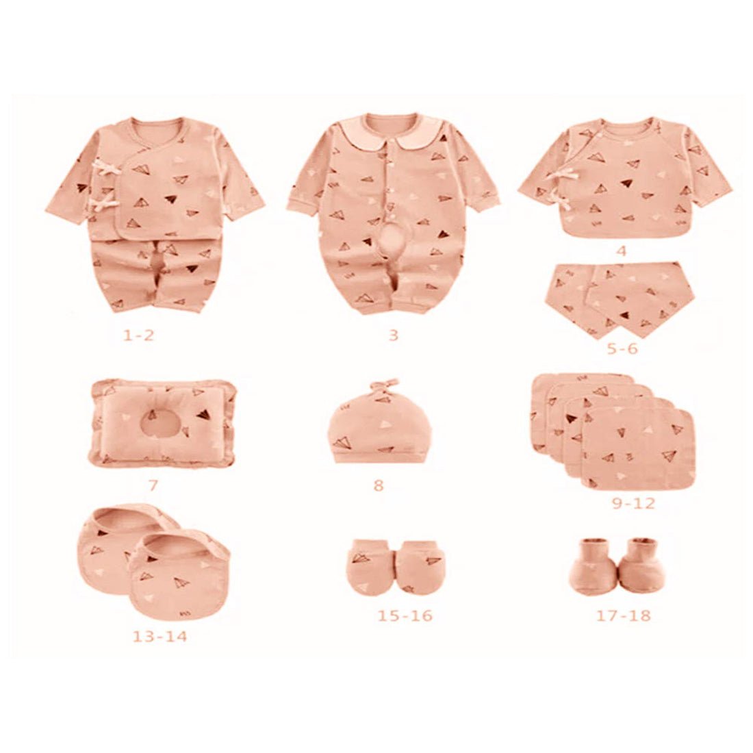 Little Surprise Box Newborn Baby Boy/Baby Girl 21pcs Gift Box - Peach Baby Gift Sets