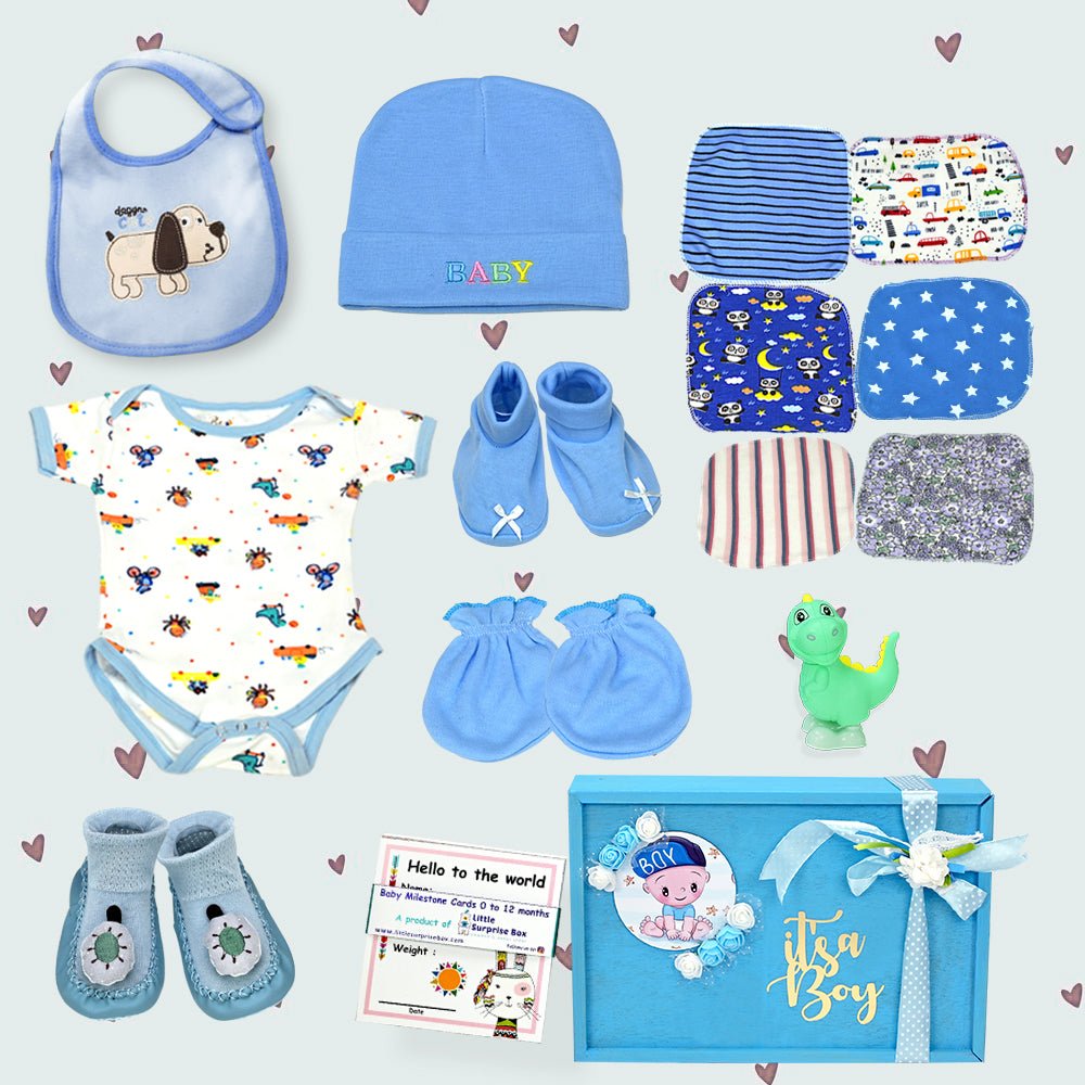 Little Surprise Box - Newborn Baby Hamper Gift Set - LSB - NBH - BLUE