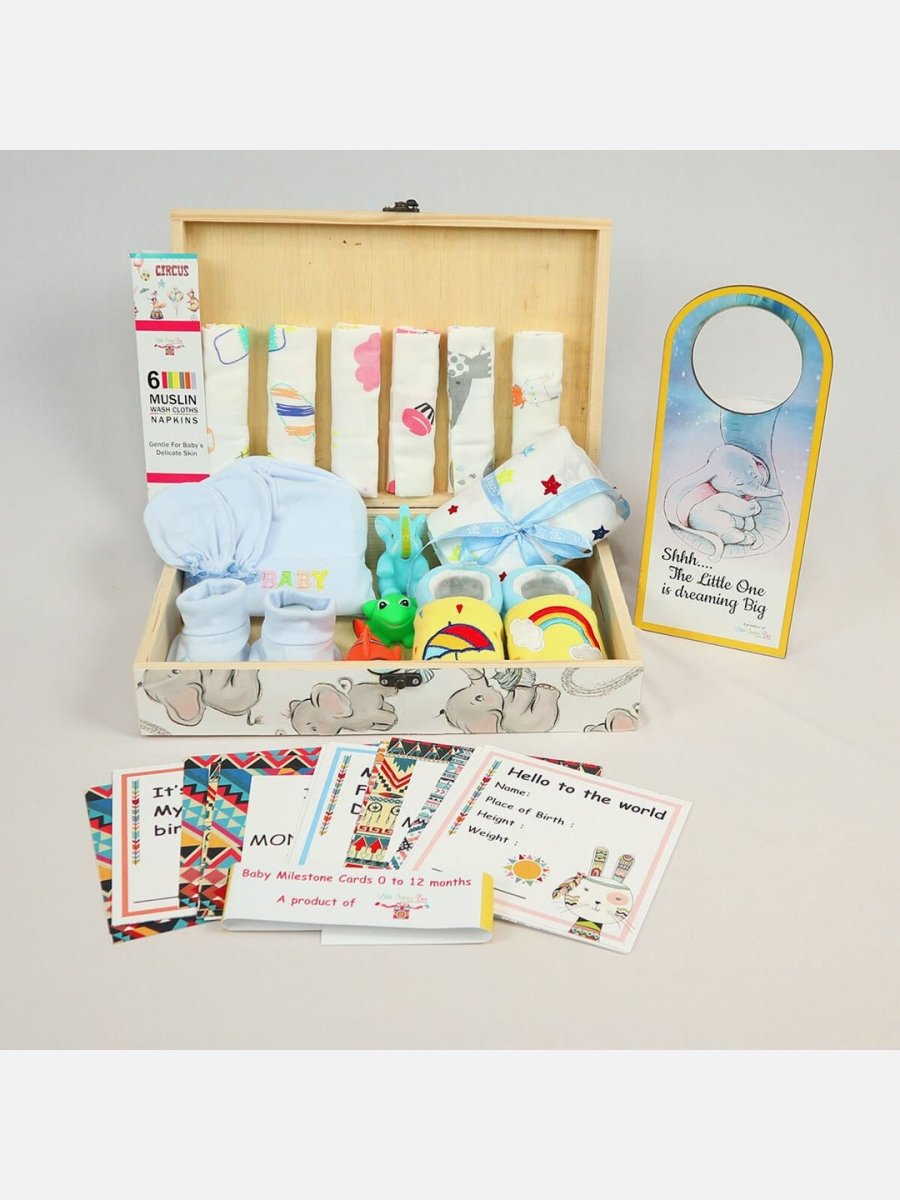 Little Surprise Box Newborn Little Pinewood Gift Hamper Box Set - LSB-NBH-PNKPRINCESSPINEWD