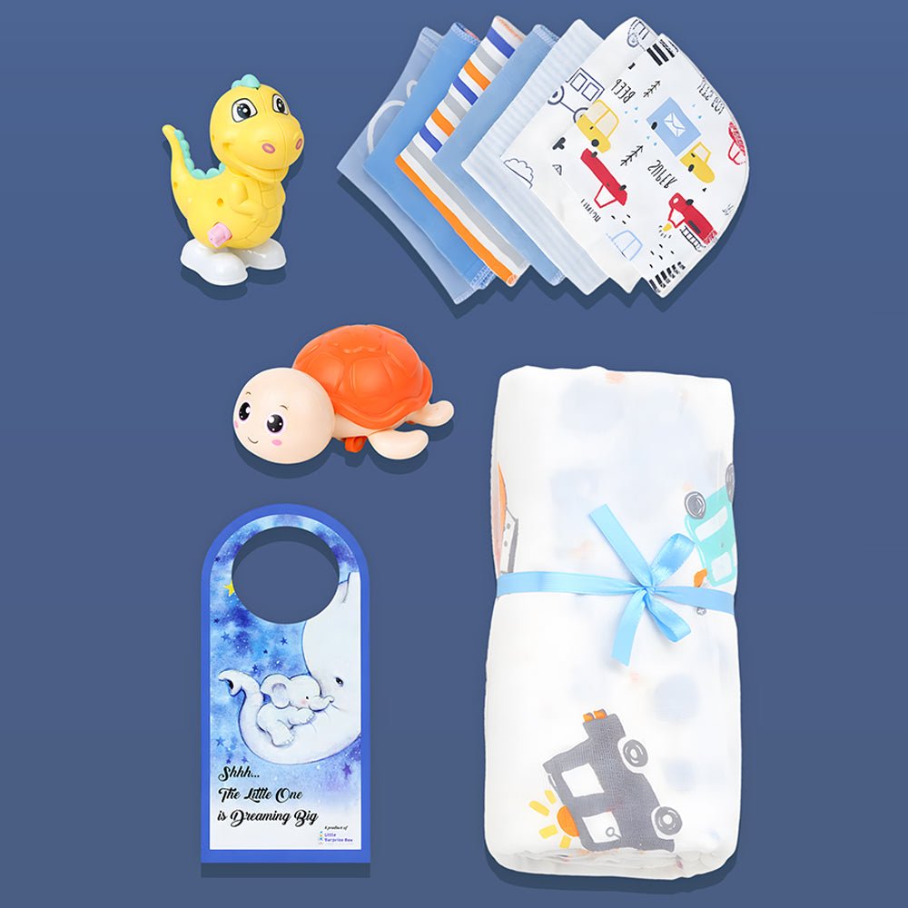 Little Surprise Box Newborn Little Pinewood Gift Hamper Box Set - Blue Baby Gift Sets