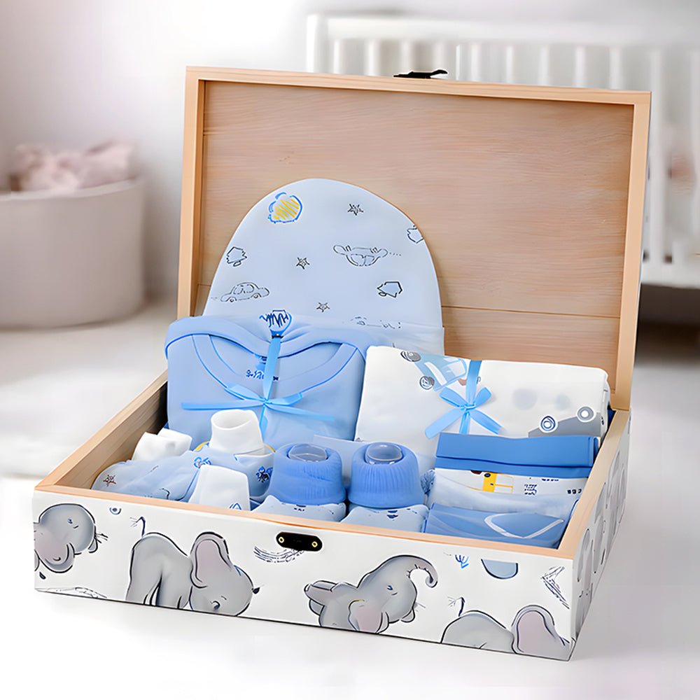 Little Surprise Box Newborn Little Pinewood Gift Hamper Box Set - Blue Baby Gift Sets