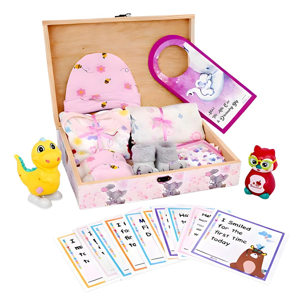 Little Surprise Box Newborn Little Pinewood Gift Hamper Box Set - Pink Baby Gift Sets