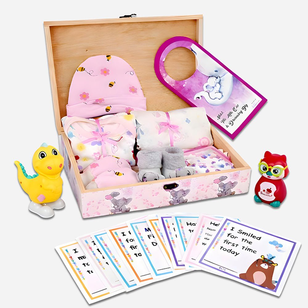 Little Surprise Box Newborn Little Pinewood Gift Hamper Box Set - Pink Baby Gift Sets